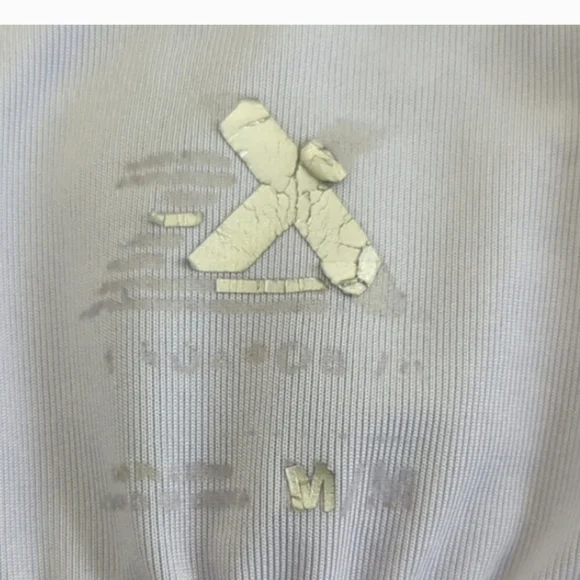 Athletic dress, batik print, knit, cut-out back athleisure blue-gray & pockets! - Picture 15 of 16